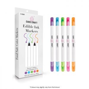 Cake Craft Neon Edible Ink Markers Pack Of 5