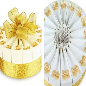 1 Tier Gold Anniversary Favor Cake
