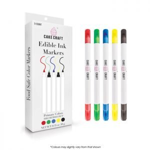 Cake Craft Primary Colour Edible Markers Pack Of 5
