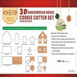 3D Gingerbread House Cutters