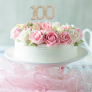 Diamante Cake Topper 100th