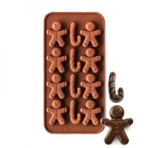 Gingerbread Men & Candy Canes Silicone Mould