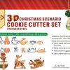 3D Christmas Cookie Cutter Set