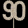 Diamante Cake Topper Number 90