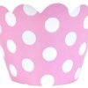 Dots Pink Cupcake Wrappers