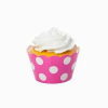 Dots Pink Cupcake Wrappers