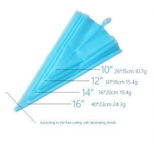 Set of 4 Silicon Piping Bags