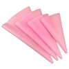 Set of 4 Silicon Piping Bags Pink