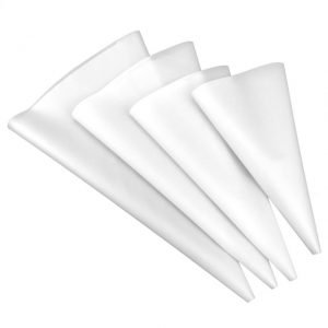 Set of 4 Silicon Piping Bags White