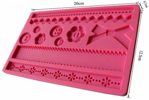 Silicone Mould Ribbons and Buttons