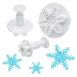 Snowflake Plunger Cutters Set Of 3