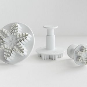 Snowflake Plunger Cutters Set Of 3