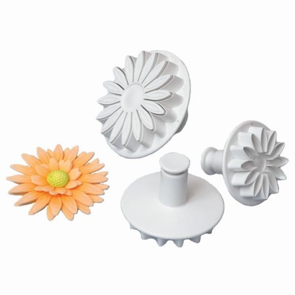 Sunflower, Gerbera and Daisy Plunger Cutters Set of 3 – Bake It Easy