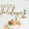 Happy Holidays Cake Topper