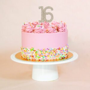 Diamante Number 16 Cake Topper