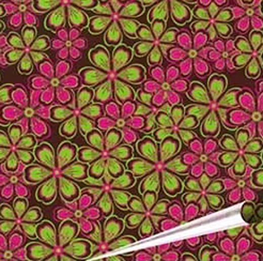 Green & Pink Daisy’s Chocolate Transfer Sheet