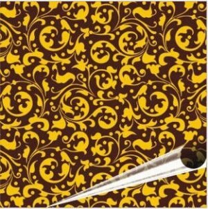 Damask Chocolate Transfer Sheet